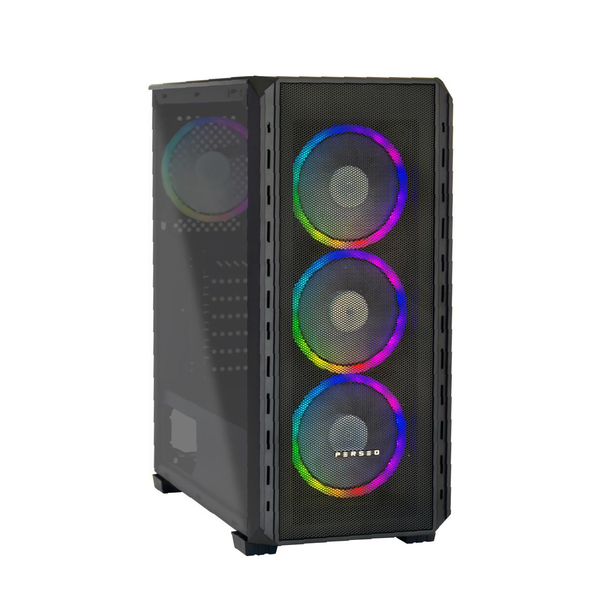 Gabinete Gaming Perseo Danaos Mesh + 4 fanes Argb