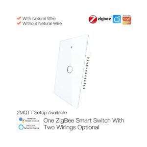 Interruptor Tactil de Pared 1 CH Zigbee3.0 Tuya