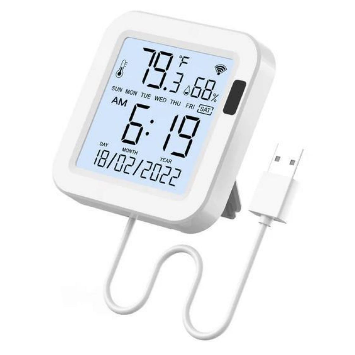 Sensor De Temperatura Y Humedad Tuya Smart