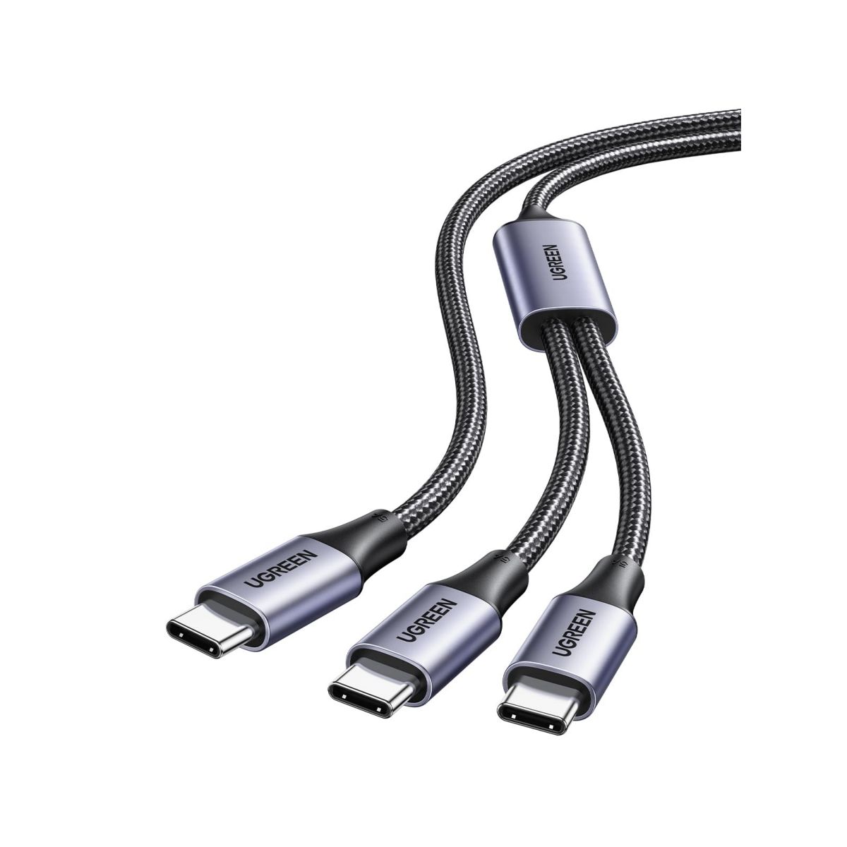 Cable Ugreen Tipo C a 2 Tipo C 100W carga múltiple