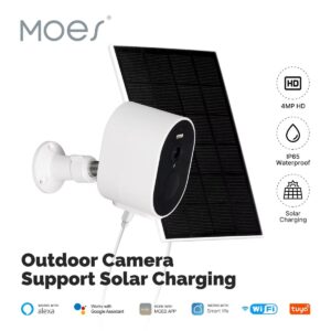 Cámara Moes 4MP WiFi panel Solar WCM-S24-S Tuya