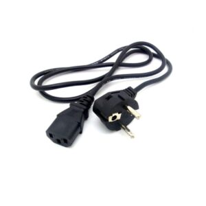 Cable De Poder Con Ficha Schuko 1 Metro