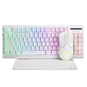 Combo Marvo Cm310 Teclado In + Mouse + Pad Wh